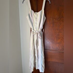 Striped Button-Down Dress